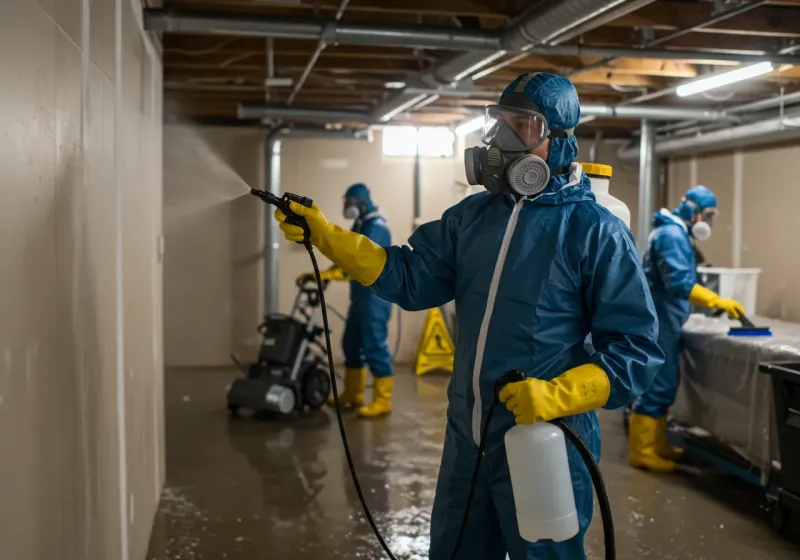 Basement Sanitization and Antimicrobial Treatment process in Salem County, NJ